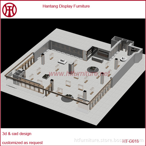 Free 3D design mall Clothes kiosk display